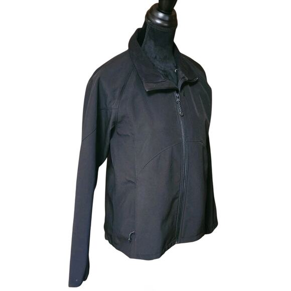 Black Diamond Women's Soft Shell Solid Full Zip Jacket Size Large L Coat - Picture 3 of 8